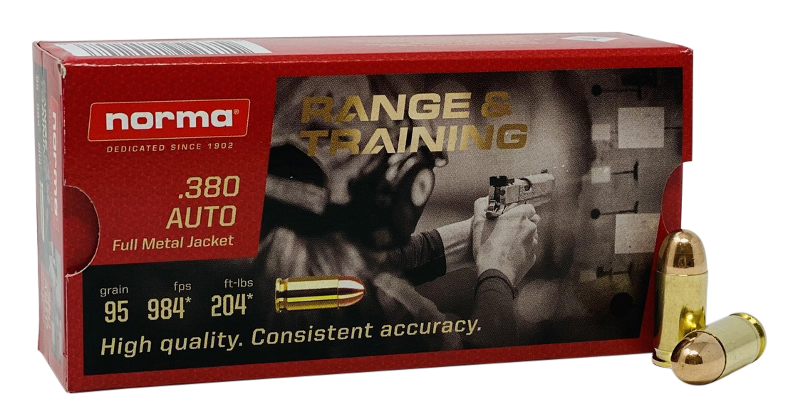 Norma Ammunition (ruag) Range And Training, Norma 620140050 380             95 Fmj       50/20