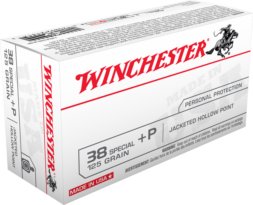 Winchester Ammo Usa, Win Usa38jhp  38sp+p     125 Jhp     50/10