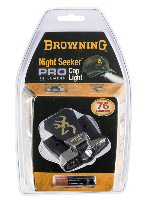 Browning Night Seeker Pro, Brn 3715099    Night Seeker Procap Lgt Blkgrn/led
