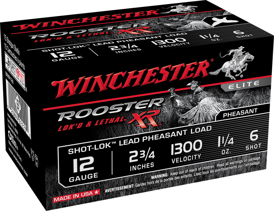 Winchester Ammo Rooster Xr, Win Srxr126     Rstr Xr 12 6        15/10