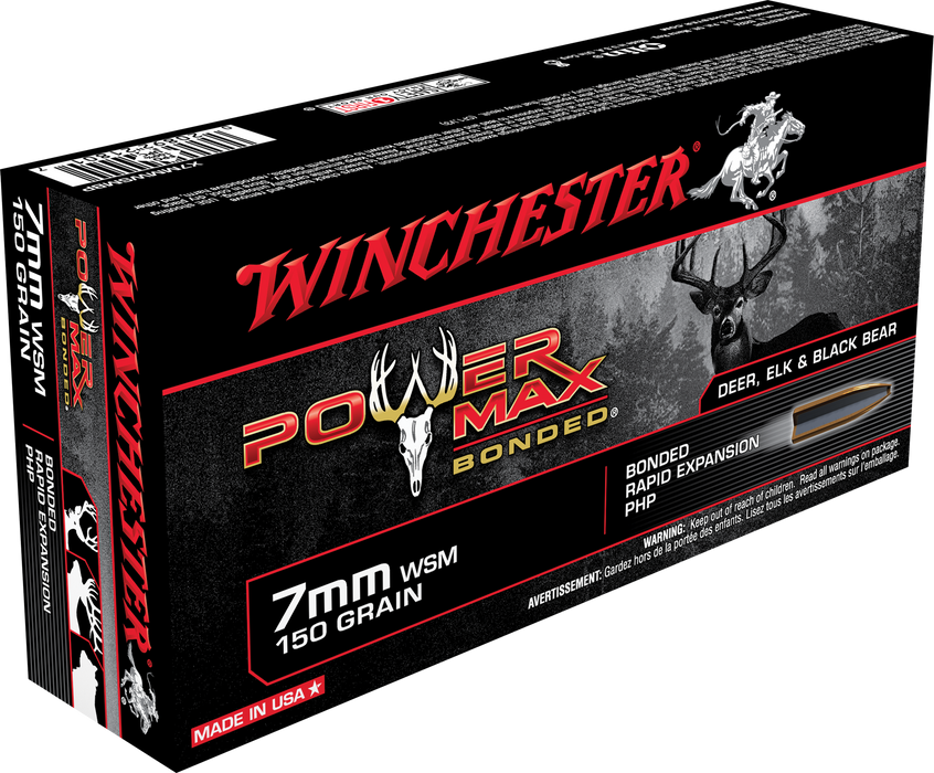 Winchester Ammo Power Max Bonded, Win X7mmwsmbp     7mmwsm 150pmb      20/10