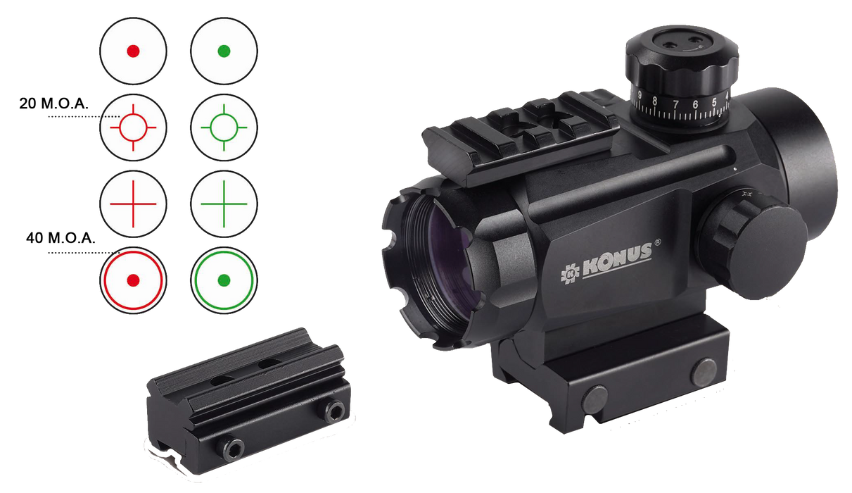 Konus Konusight, Konus 7378  Konussight Multi Reticle Sight 1x35