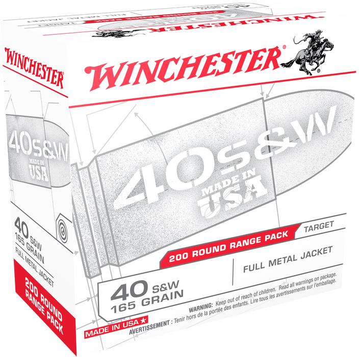 Winchester Ammo Usa, Win Usa40w    40s        165 Fmj    200/03