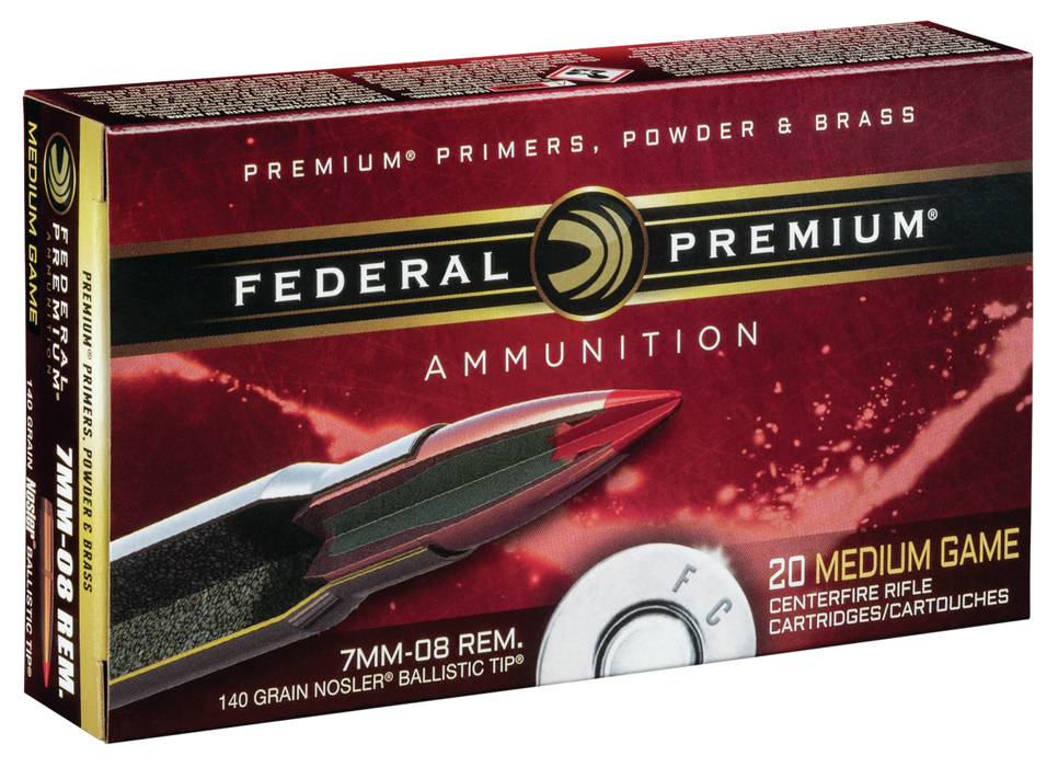 Federal Premium, Fed P708b          7mm08   140 Nbt          20/10