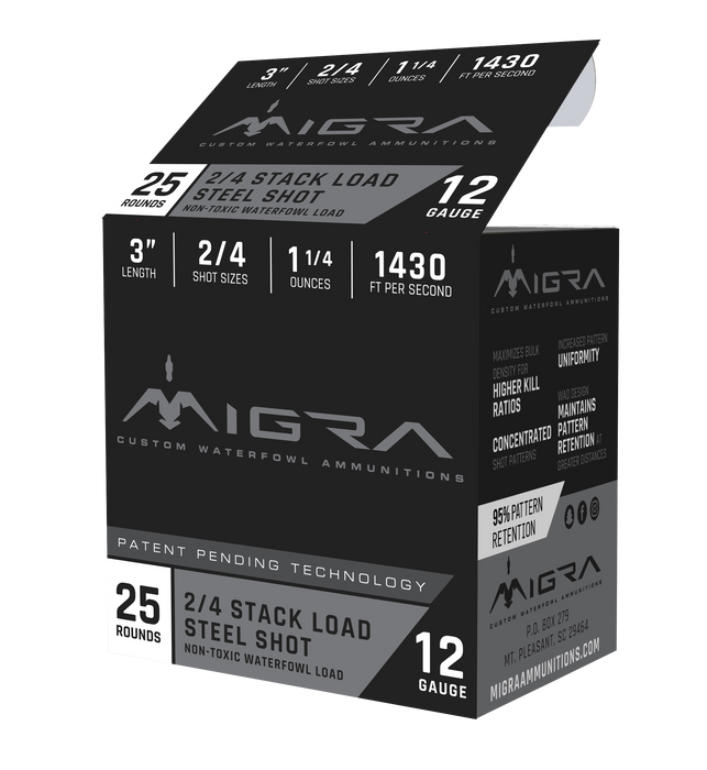 Migra Ammunition Combinational, Migra M12s24    Staxd           12 3in  2-4 25/10