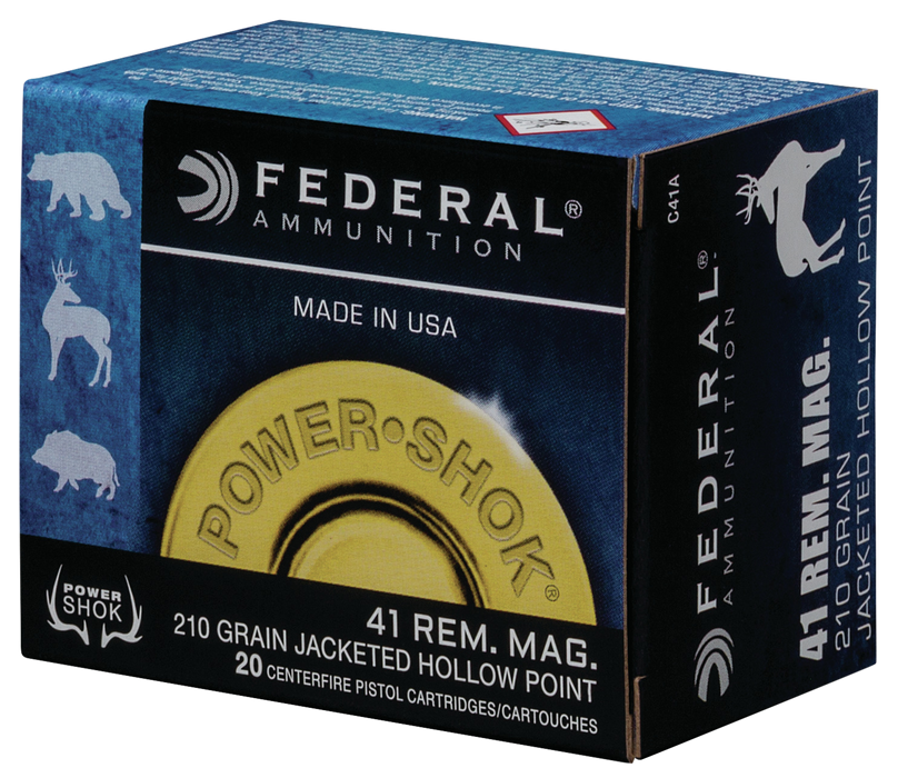 Federal Power-shok, Fed C41a         41mg      210 Jhp          20/25