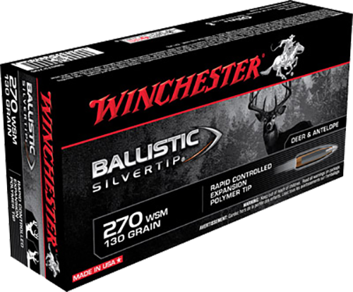 Winchester Ammo Ballistic Silvertip, Win Sbst2705      270wsm 130sbst     20/10