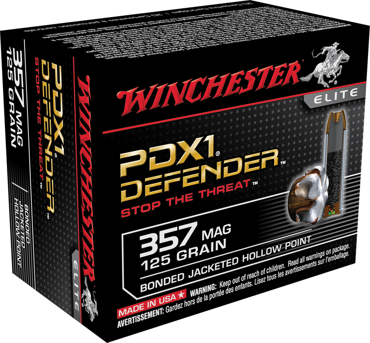 Winchester Ammo Pdx1 Defender, Win S357mpdb  357 Mag 125 Pdx        20/10