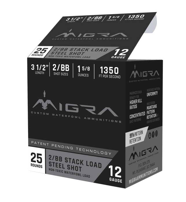 Migra Ammunition Combinational, Migra M12ls2bb  Staxd          12 3.5in 2-bb 25/10