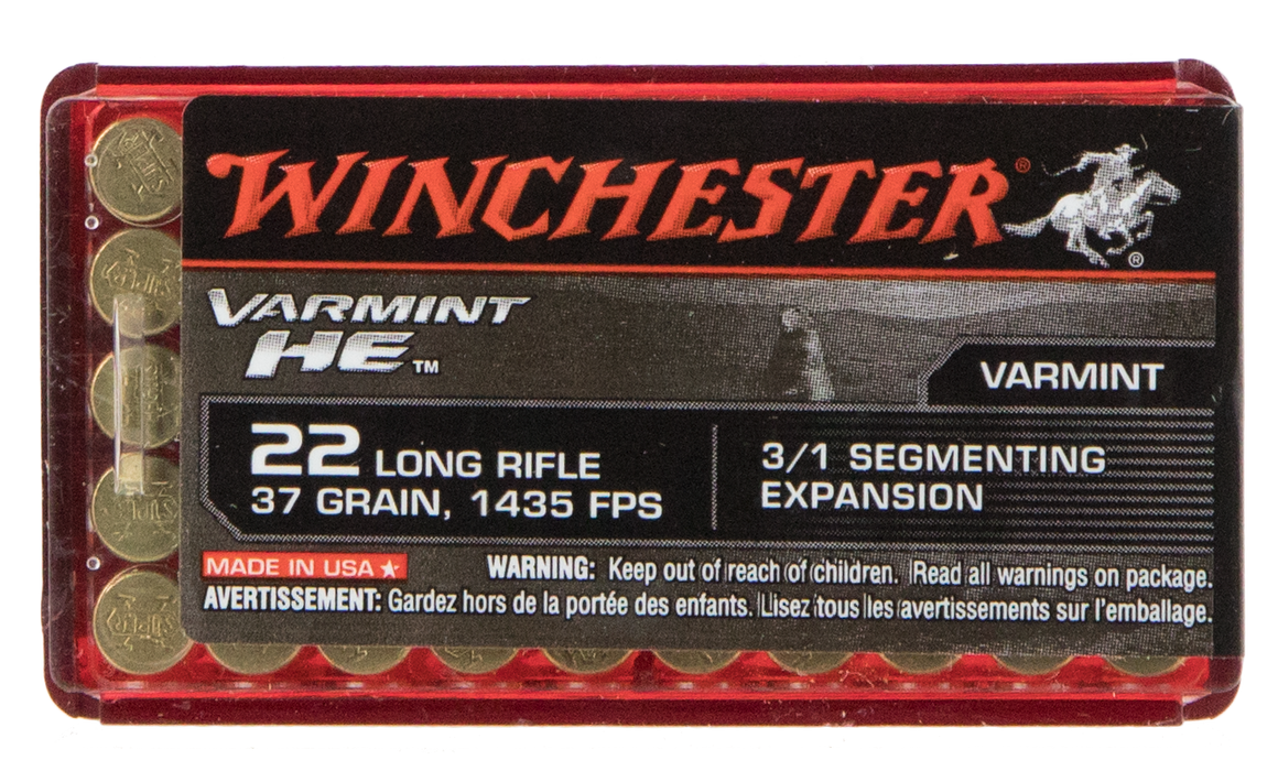 Winchester Ammo Varmint He, Win S22lrfsp  22lr          Hp       50/20