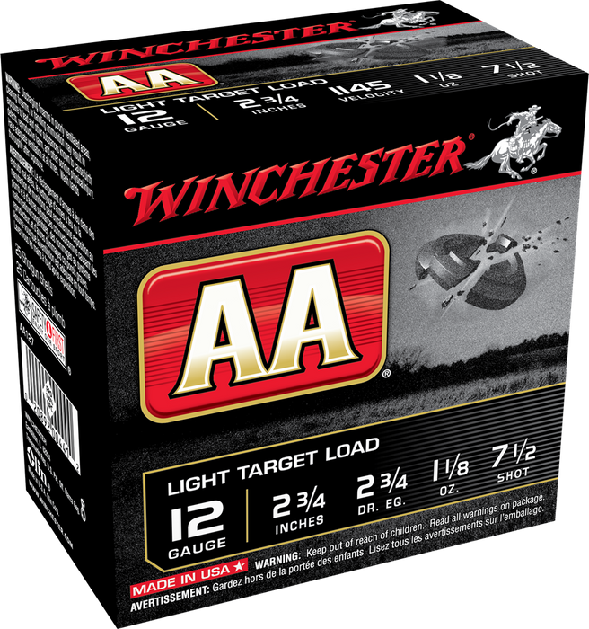 Winchester Ammo Aa, Win Aa127      Aa Light     11/8     25/10