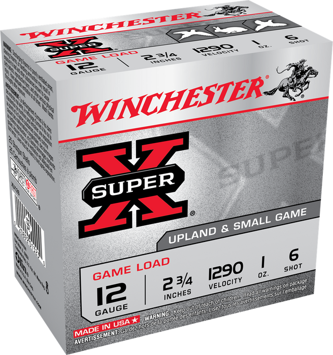 Winchester Ammo Super X, Win Xu126     Supx Game             25/10