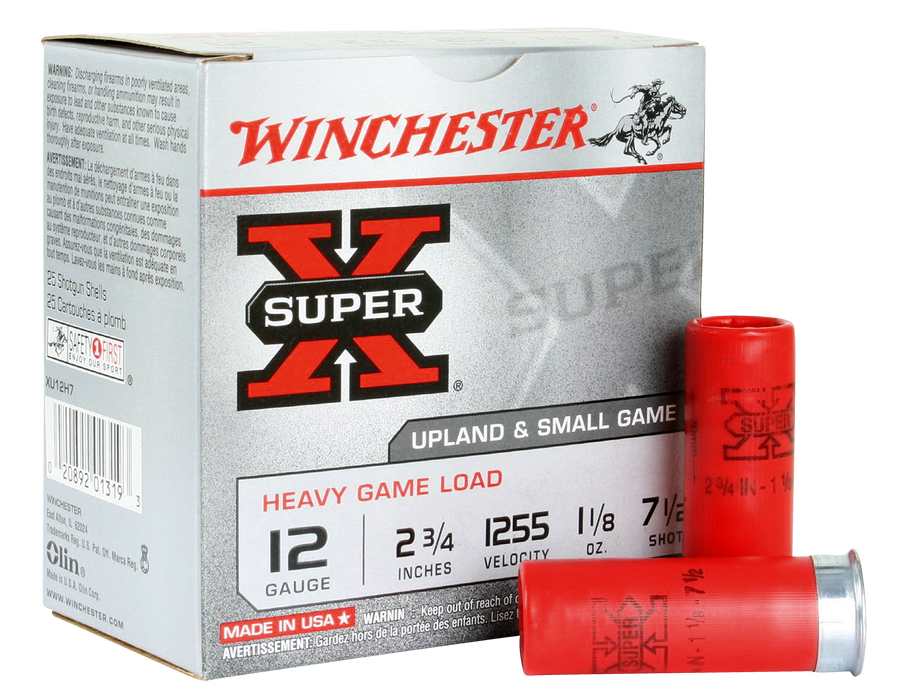 Winchester Ammo Super X, Win Xu12h7    Supx Hvygame          25/10