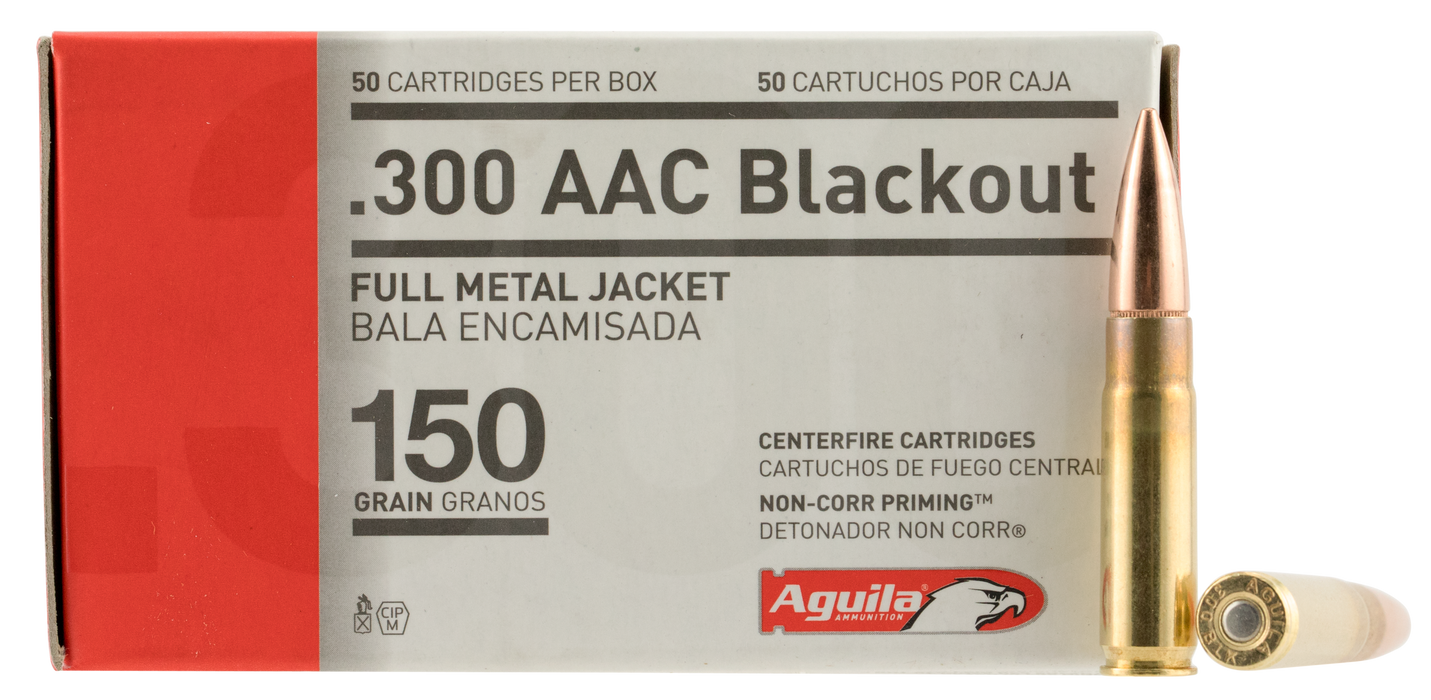 Aguila Rifle, Aguila 1e300110 300bo       150 Fmjbt       50/20