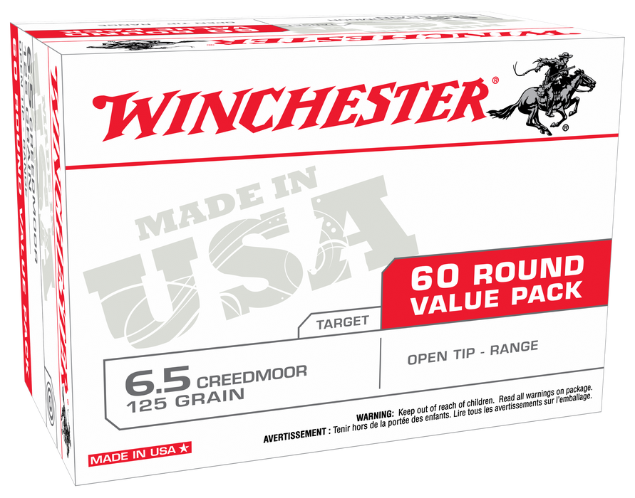 Winchester Ammo Usa Ready, Win Usa65cmvp  6.5crd    125 Ot      60/4   *vp*