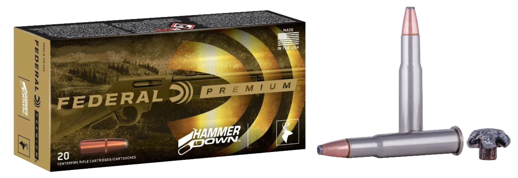 Federal Premium, Fed Lg45701        4570    300 Hammer Down  20/10