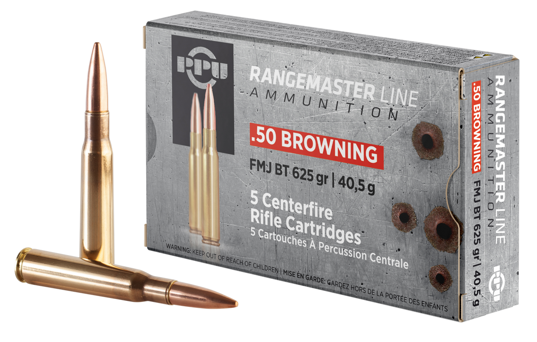 Ppu Rangemaster, Ppu Pprm50      .50 Bmg 625 Fmj   Rngmstr     5/20