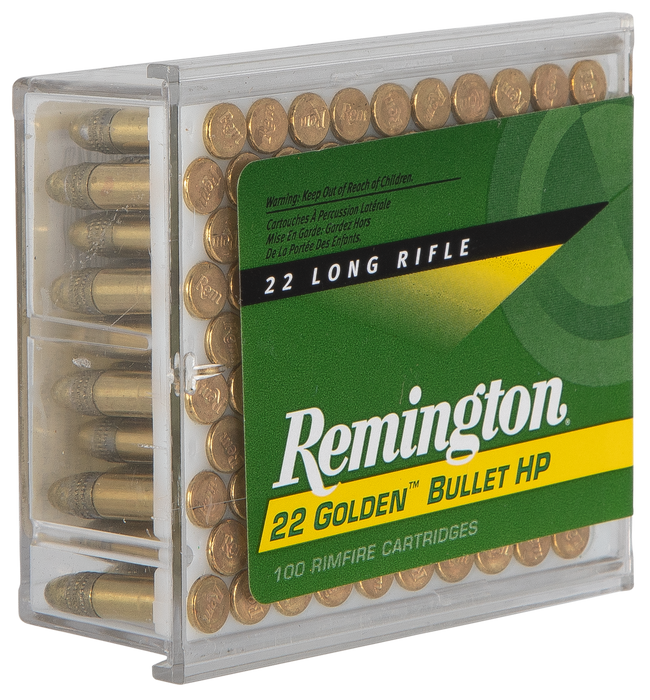 Remington Ammunition Golden Bullet, Rem 21278 1600     22lr 36 Hv Hp           100/50