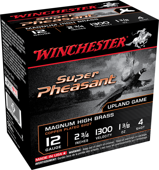 Winchester Ammo Super Pheasant, Win X12ph4  Sup Phsnt 1 3/8         25/10