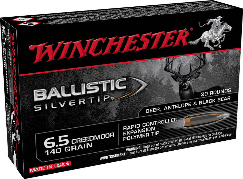 Winchester Ammo Ballistic Silvertip, Win Sbst65cm      6.5crd 140bst      20/10