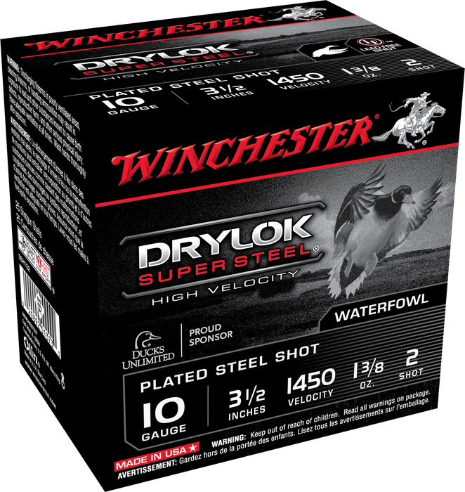 Winchester Ammo Drylock Super Steel, Win Ssh102     Supreme Hv    Stl 1 3/8     25/10