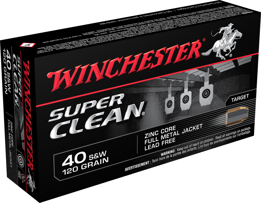 Winchester Ammo Super Clean, Win W40swlf   40s     120 Fmj Nt     50/10