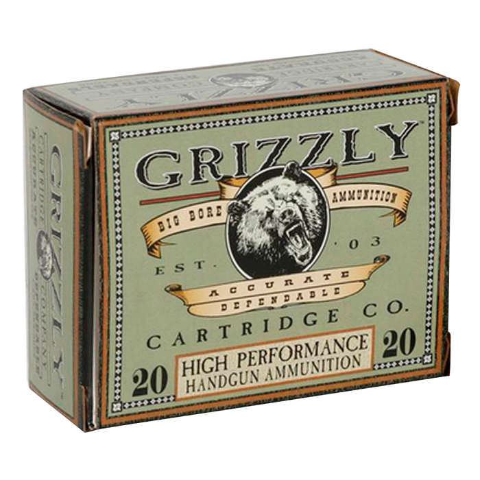 Grizzly Ammo (rintoul) Handgun, Grizzly Gc45a+p2  45 Auto +p   185   Jhp     20/10