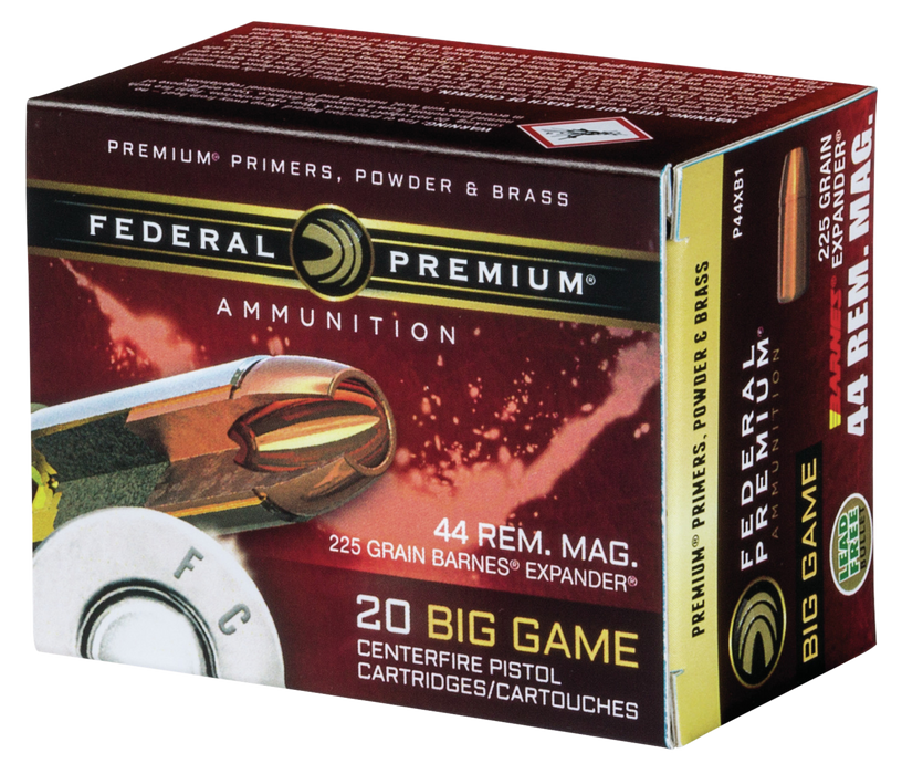 Federal Premium, Fed P44xb1       44mg      225 Brxvt       20/10