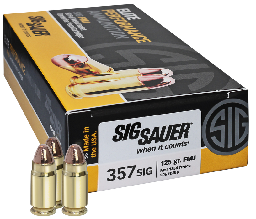 Sig Sauer Elite Ball, Sig E357b1-50     357s    125 Fmj Elite 50/20