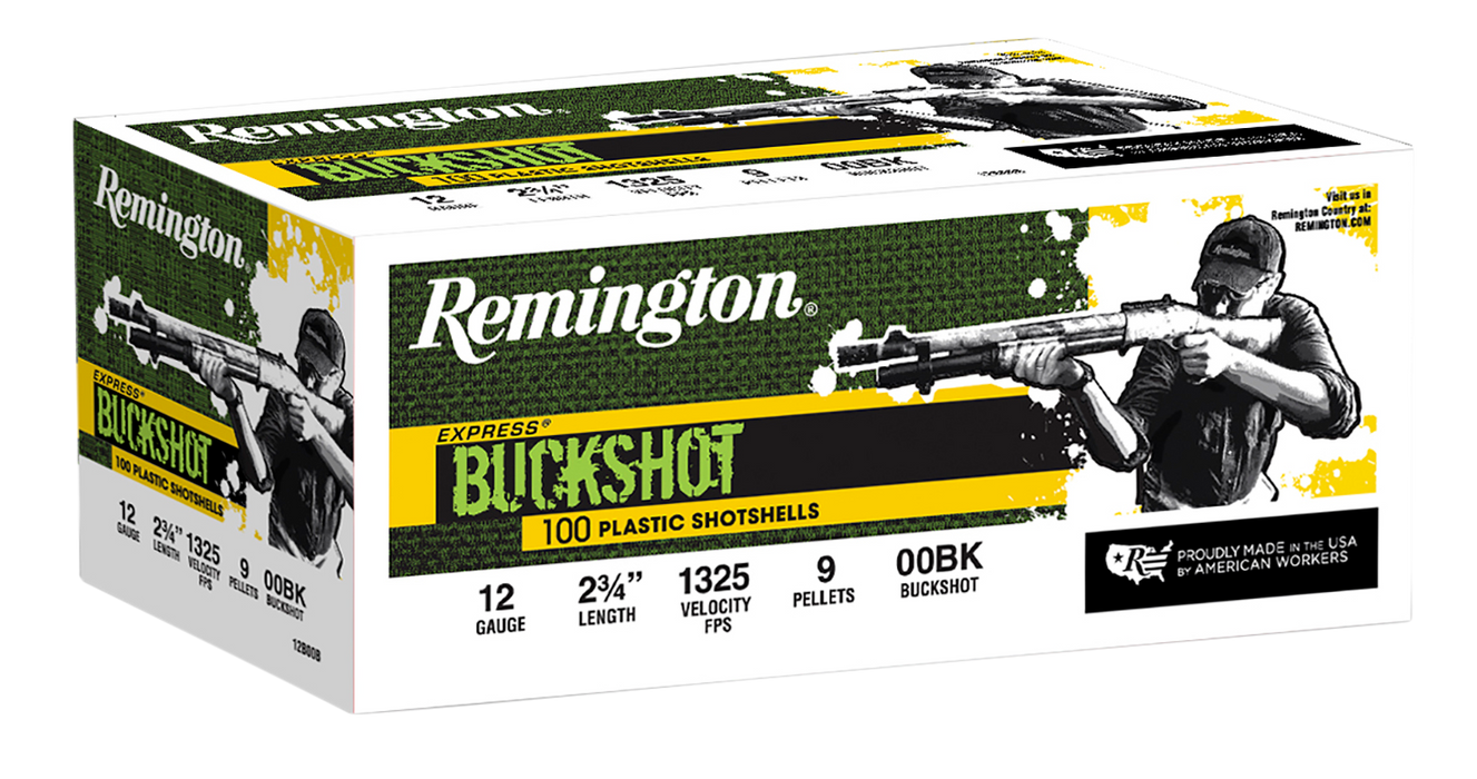 Remington Ammunition Express, Rem 20413 12b00b     12    00  Buck        100/02