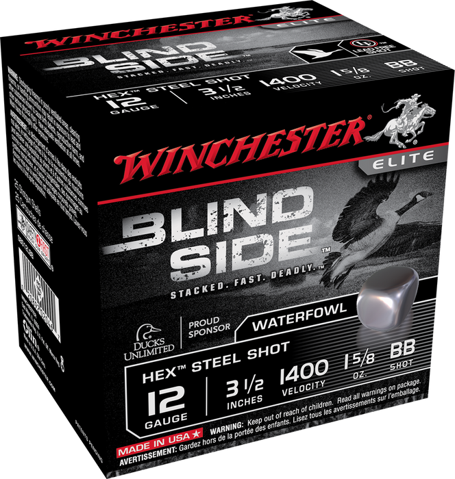 Winchester Ammo Blindside, Win Sbs12lbb   Blindside 3.5 Stl 1 5/8 3.5  25/10