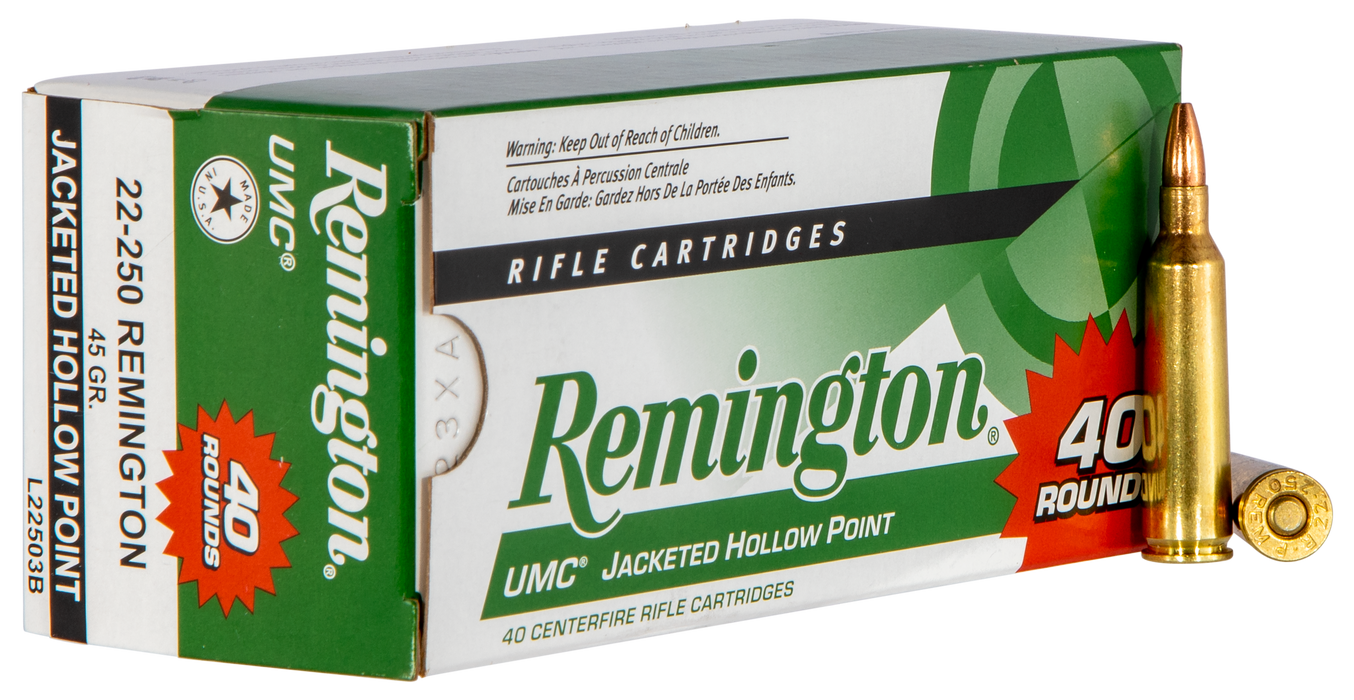 Remington Ammunition Umc, Rem 23769 L22503b   Umc 22250  Vp   45 Jhp  40/10