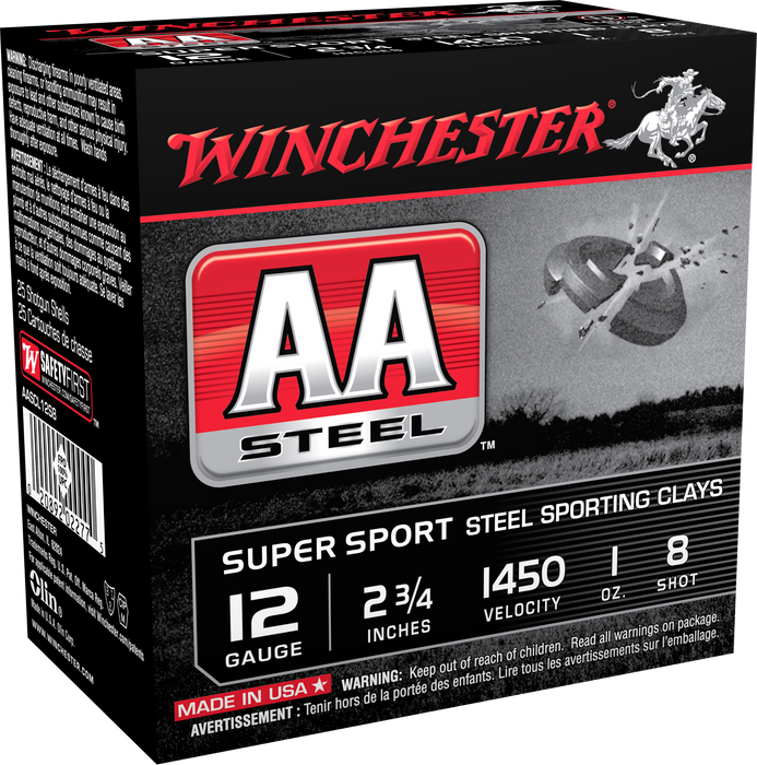 Winchester Ammo Aa Steel, Win Aascl12s8  Aa Sc Stl    1oz      25/10