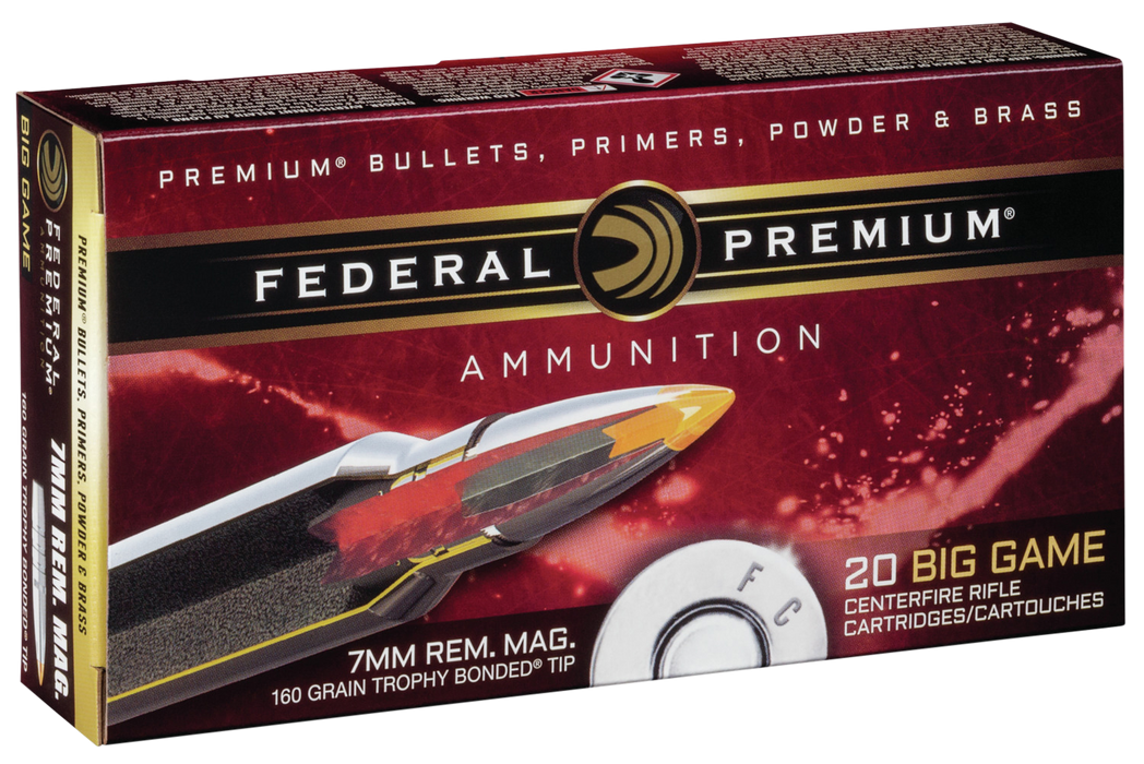 Federal Premium, Fed P7rtt1         7mm Mg  160 Tb           20/10