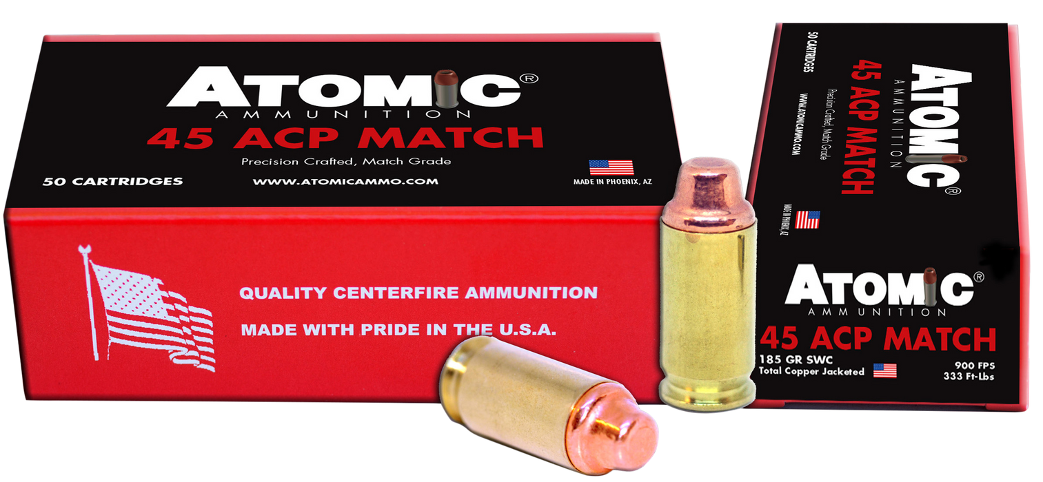 Atomic Match, Atomic 00448 45acp Match 185 Swc  Tcp        50/10