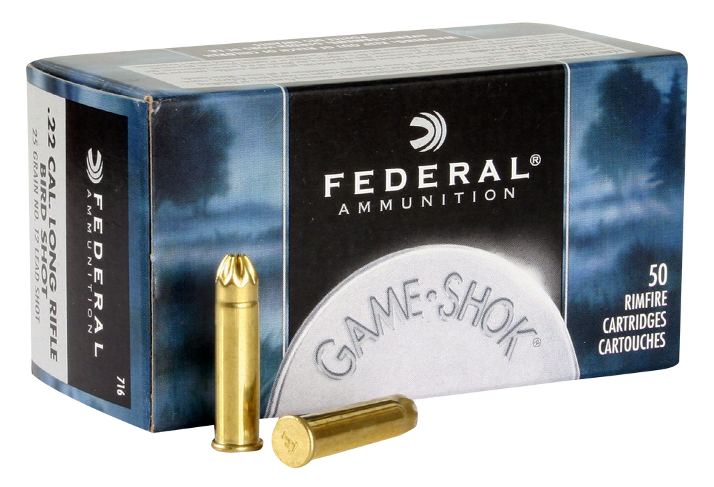 Federal Game-shok, Fed 716        22lr  Ld Shot#12           50/50