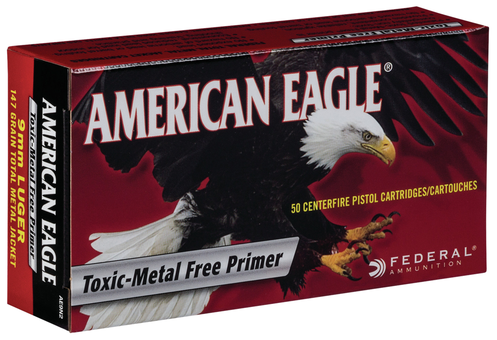 Federal American Eagle, Fed Ae9n2        9mm Lug   147 Tmj         50/20