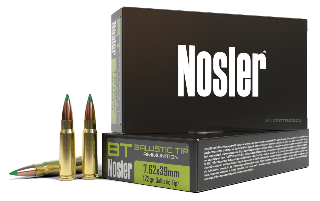 Nosler Ballistic Tip, Nos 40069 Blstc  7.62x39  123 Bt             20/10