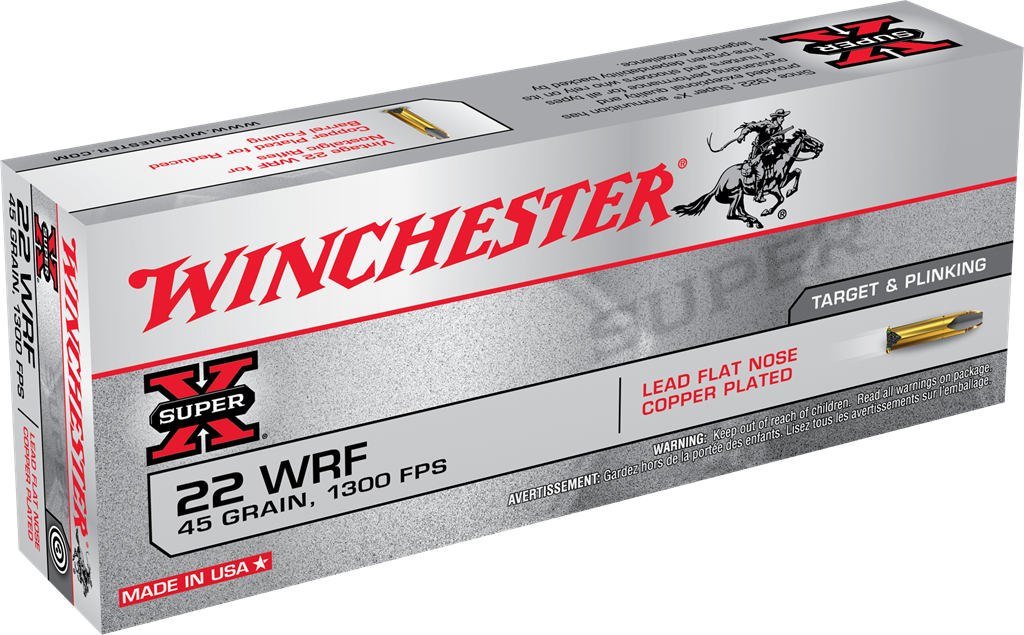 Winchester Ammo Super X, Win 22wrf     22 Win Rim 45 Ld       50/50