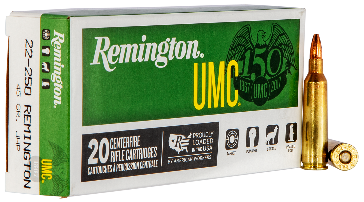 Remington Ammunition Umc, Rem 23750 L22503    Umc 22250       45 Jhp  20/10