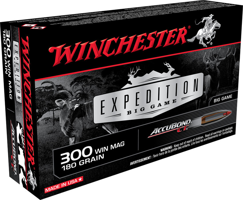 Winchester Ammo Expedition Big Game, Win S300wmct      300win 180abct     20/10