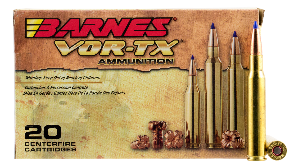 Barnes Bullets Vor-tx Rifle, Brns 21565 Bb30062     3006      168 Ttsx Bt 20/10