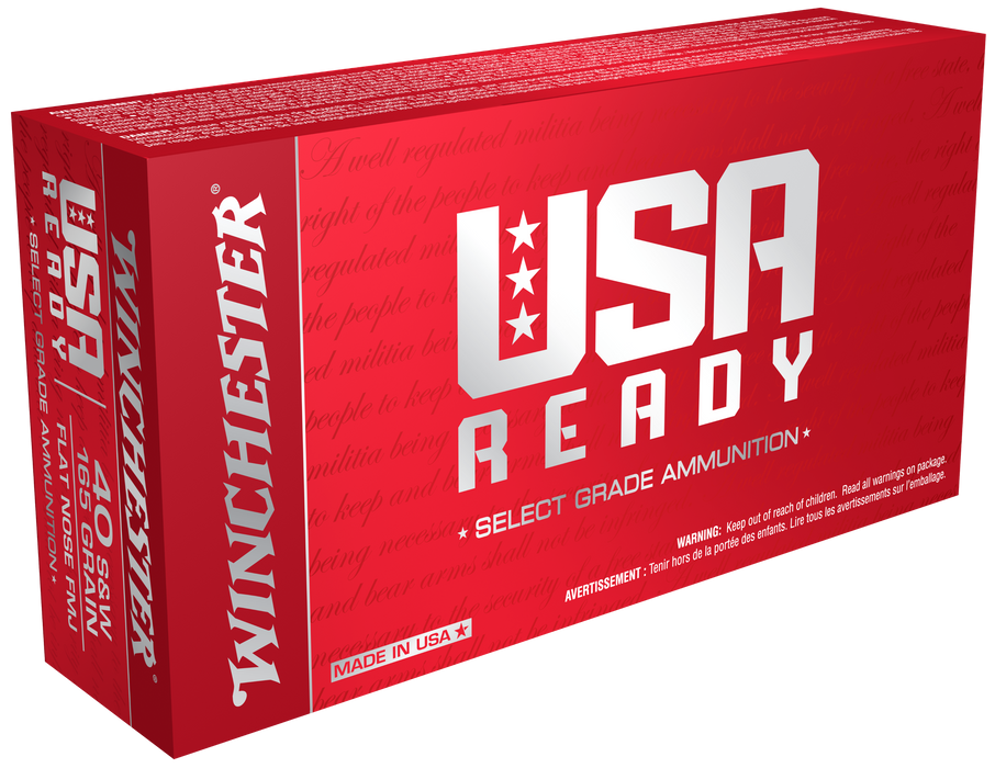 Winchester Ammo Usa Ready, Win Red40     40s        165 Fmjfn   50/10 Usready