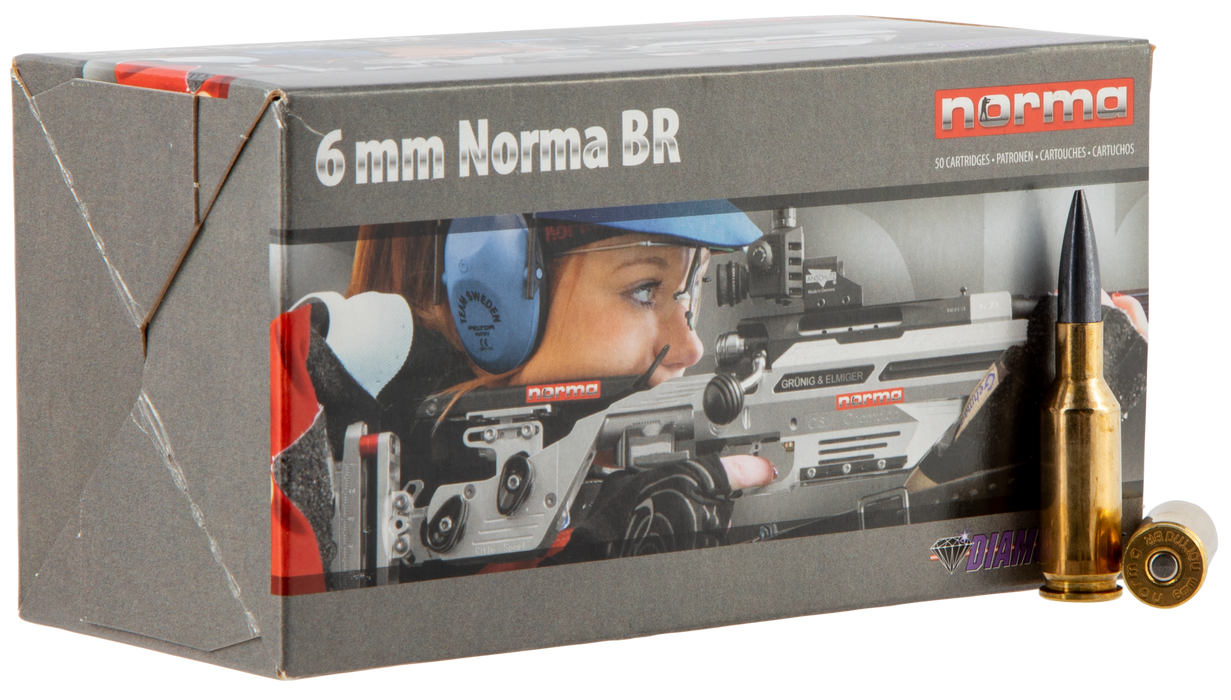 Norma Ammunition (ruag) Match, Norma 10160162  6mm Norma Br   105 Diamond   50/6