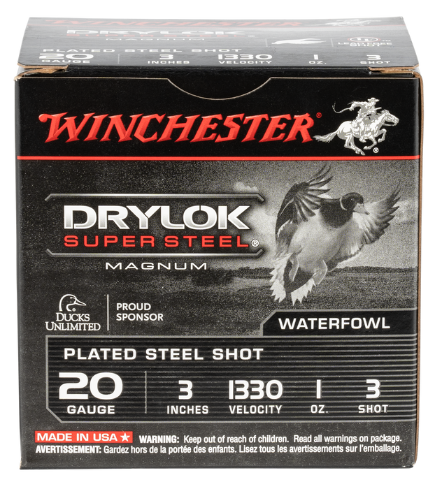 Winchester Ammo Drylock Super Steel, Win Xsm2033    3mag     1oz  Stl    25/10