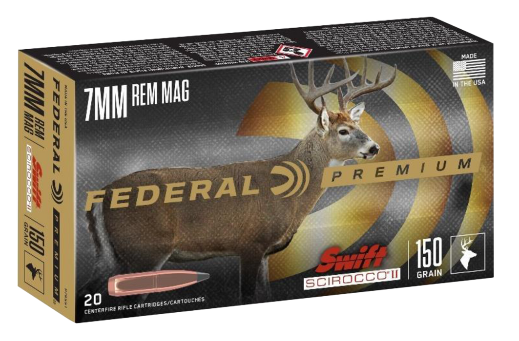 Federal Premium, Fed P7rss1         7mm Mg  150 Swft Scir    20/10