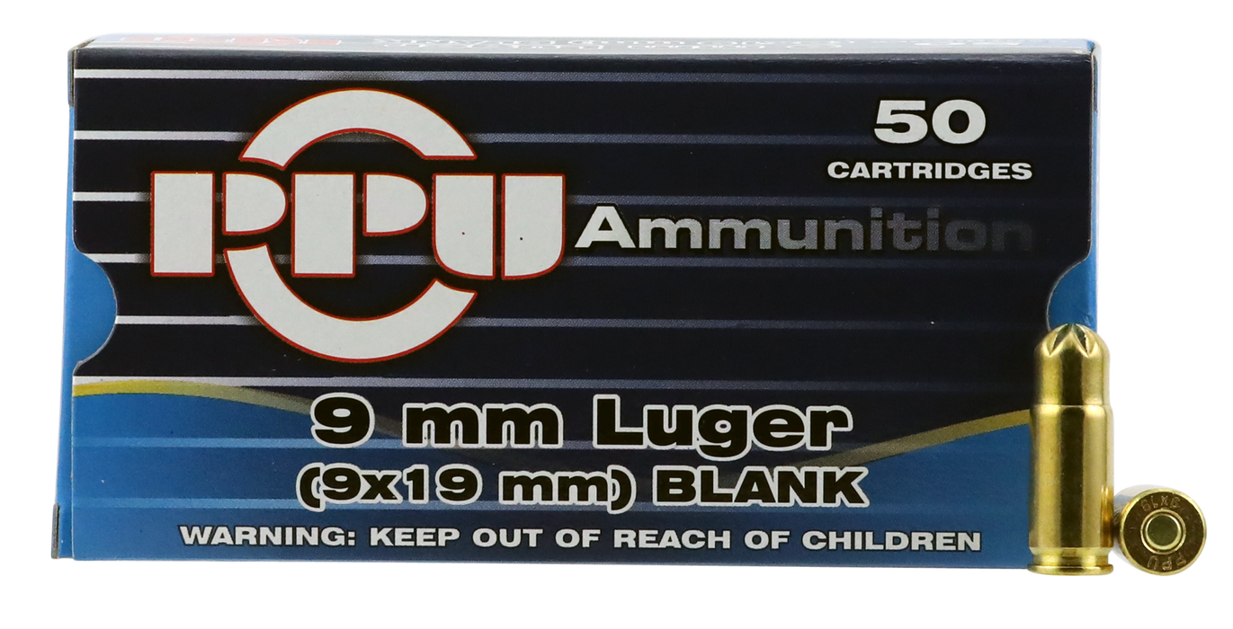 Ppu Blank Ammo, Ppu Ppb9l       9mm Luger Blank              50/20