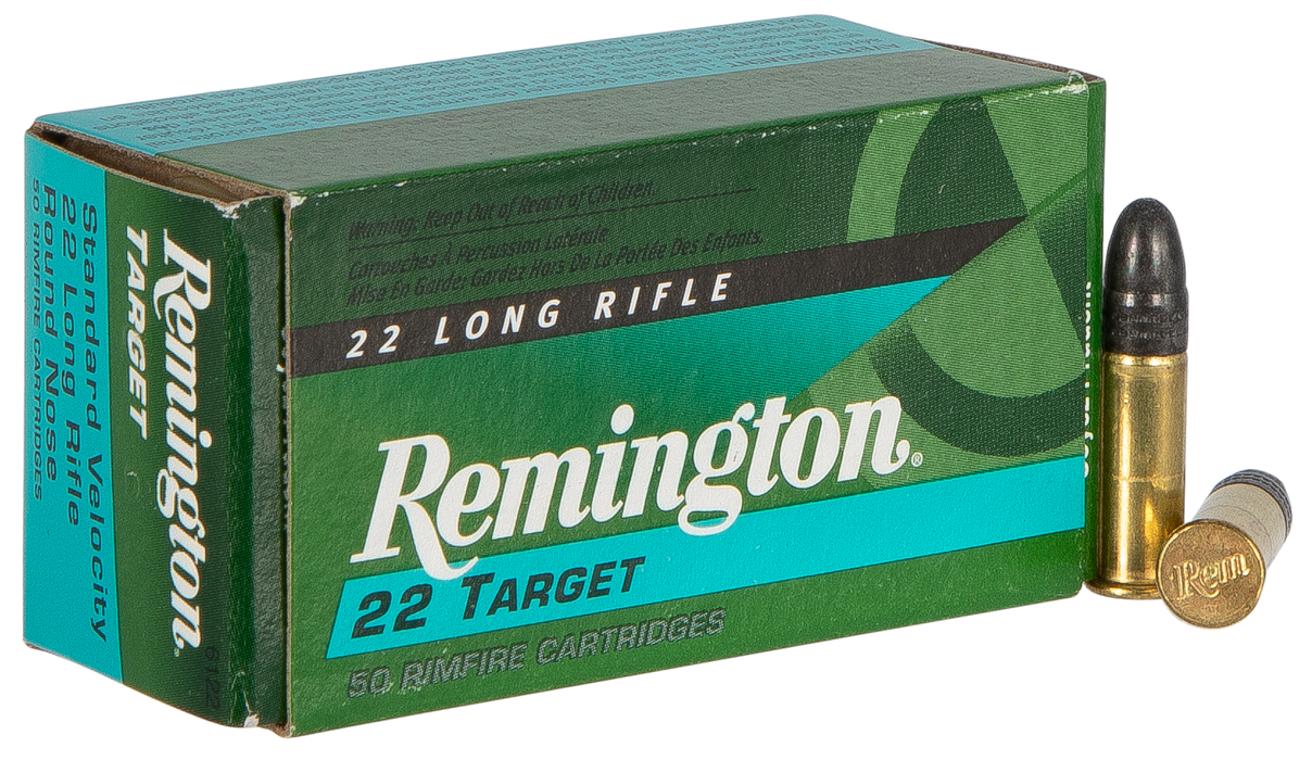 Remington Ammunition Target, Rem 21022 6122     22lr 40 Target Rn        50/100