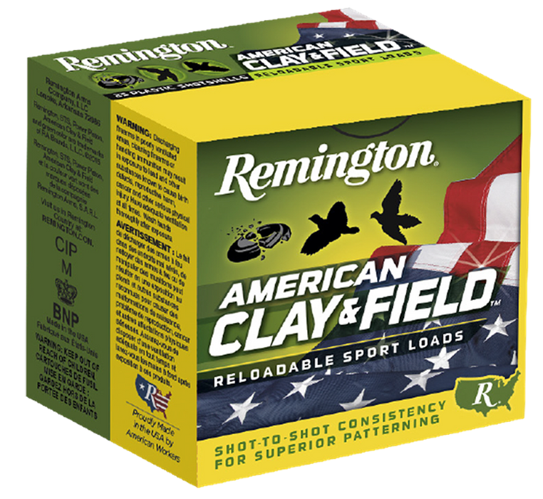 Remington Ammunition American Clay & Field Sport, Rem 20348 Ht129      12      9   11/8       25/10