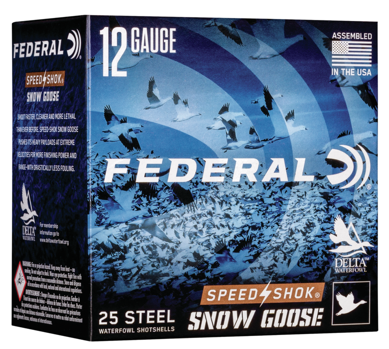 Federal Speed-shok, Fed Wf142sgbb Snowgoose  12 3in 11/4     25/10 Stl